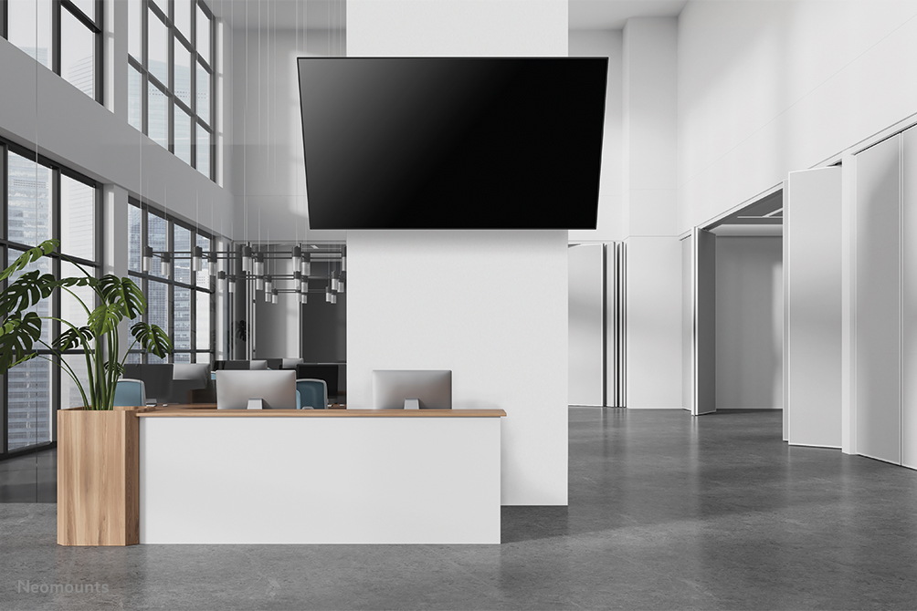 Neomounts WL35-750BL18 Support mural inclinable pour écran 43-98" - verrouillable - installation rapide - TÜV